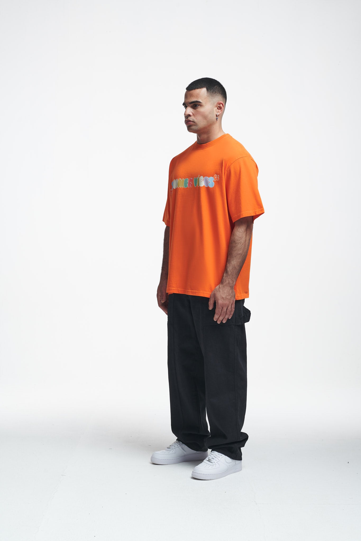 Summer Vibes Oversize Tee Tangelo