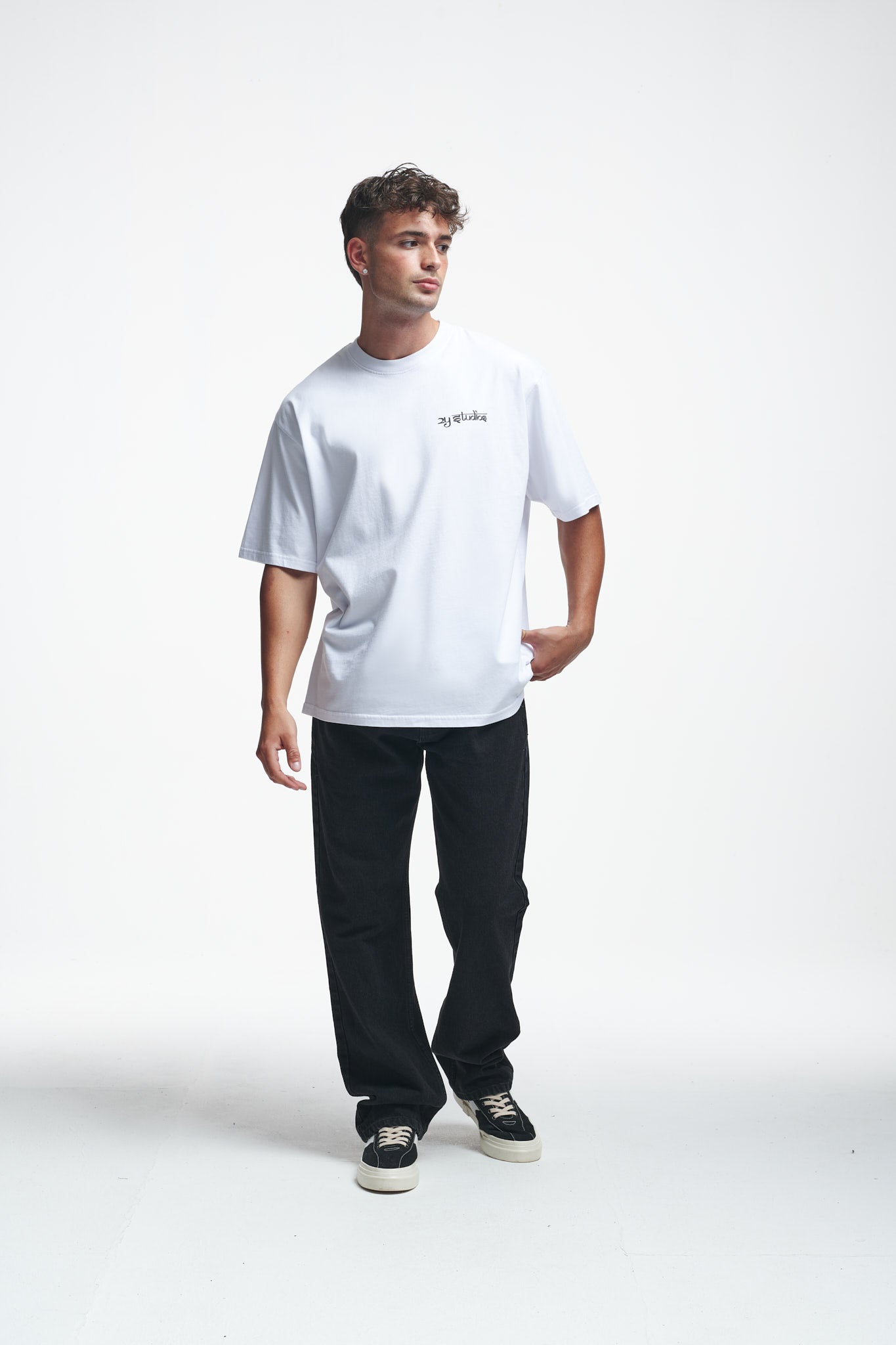 Tiger Oversize Tee White