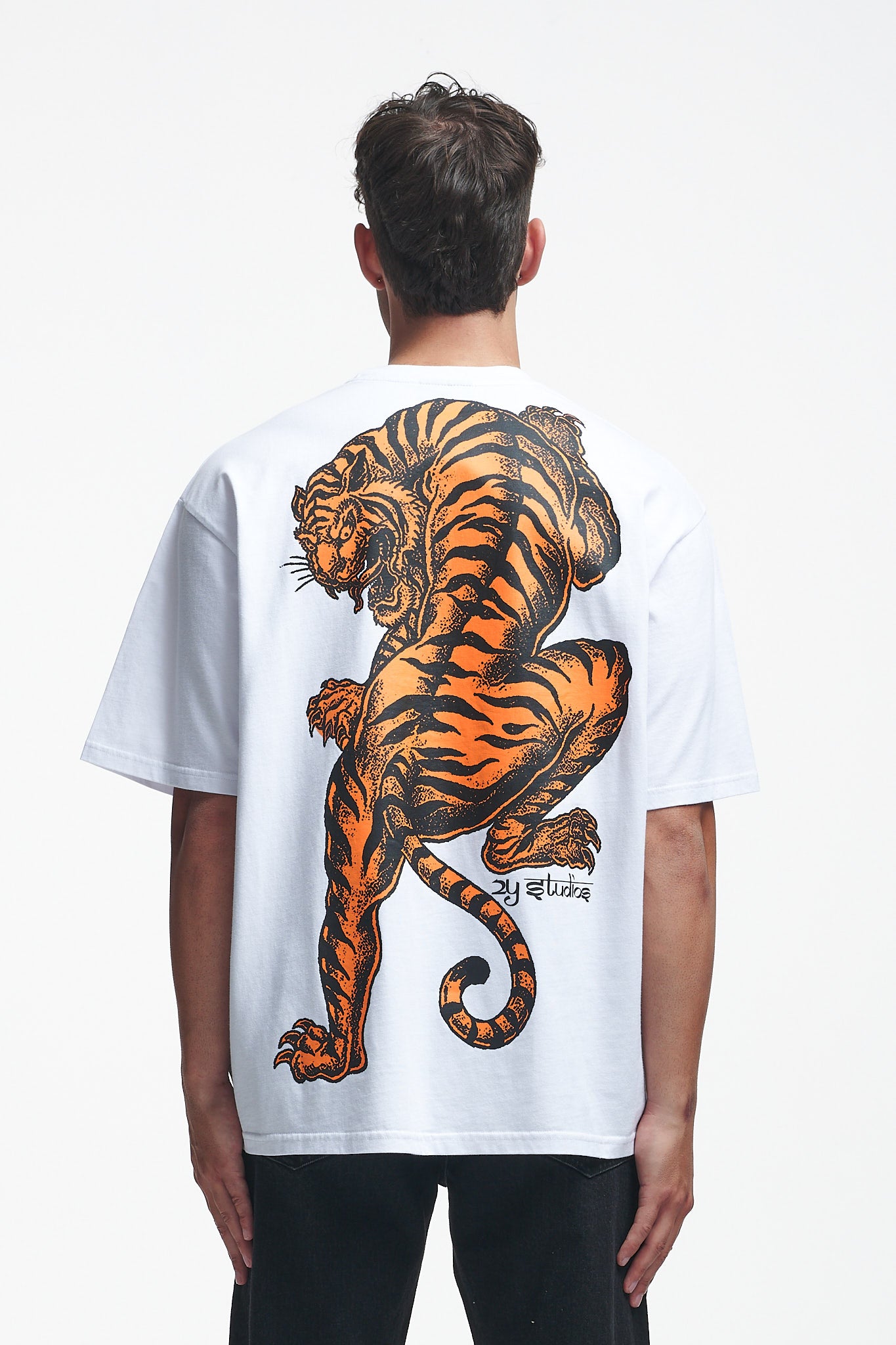 Tiger Oversize Tee White