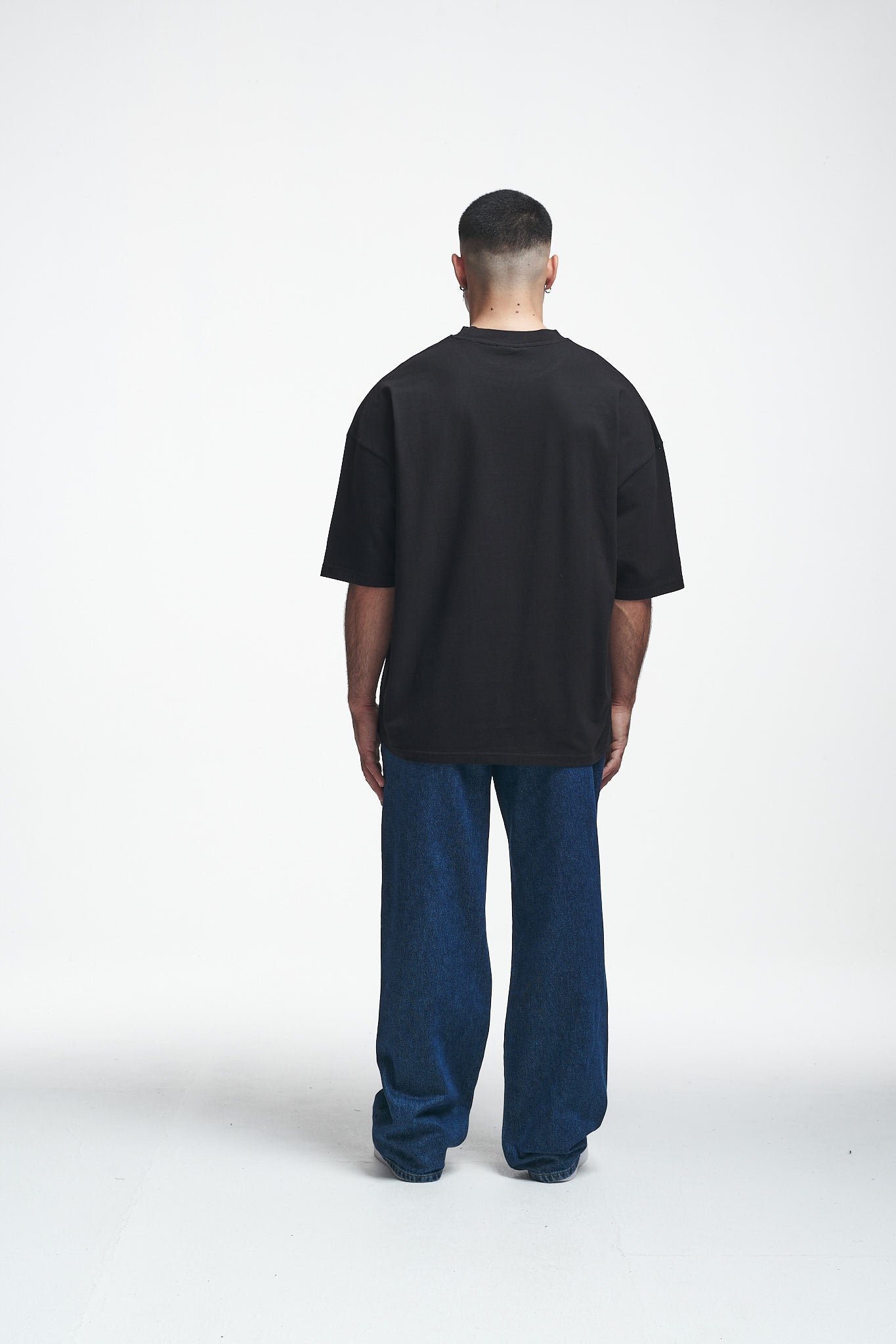 Basic Oversize Boxy Tee Black