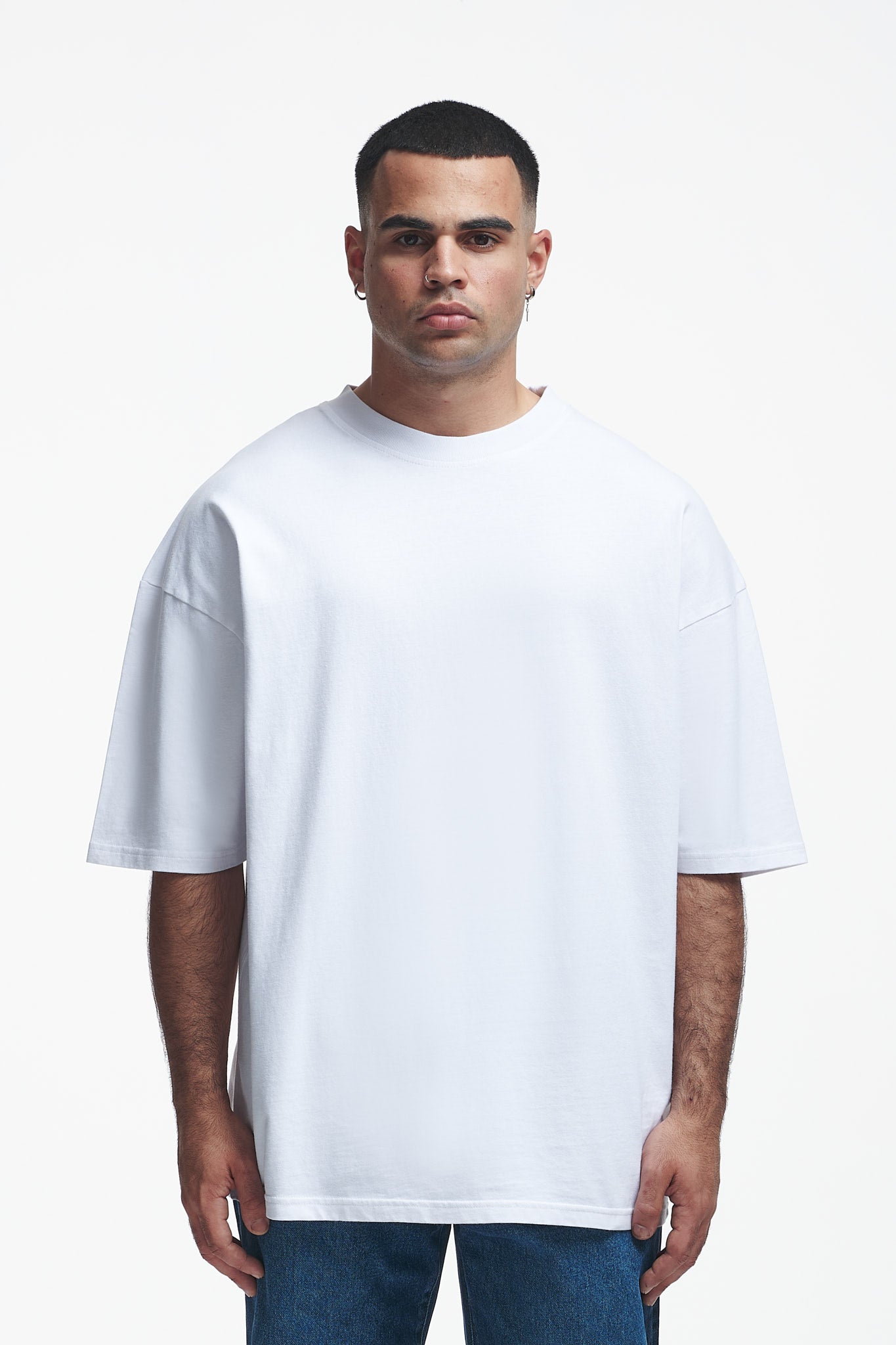 Basic Oversize Boxy Tee White