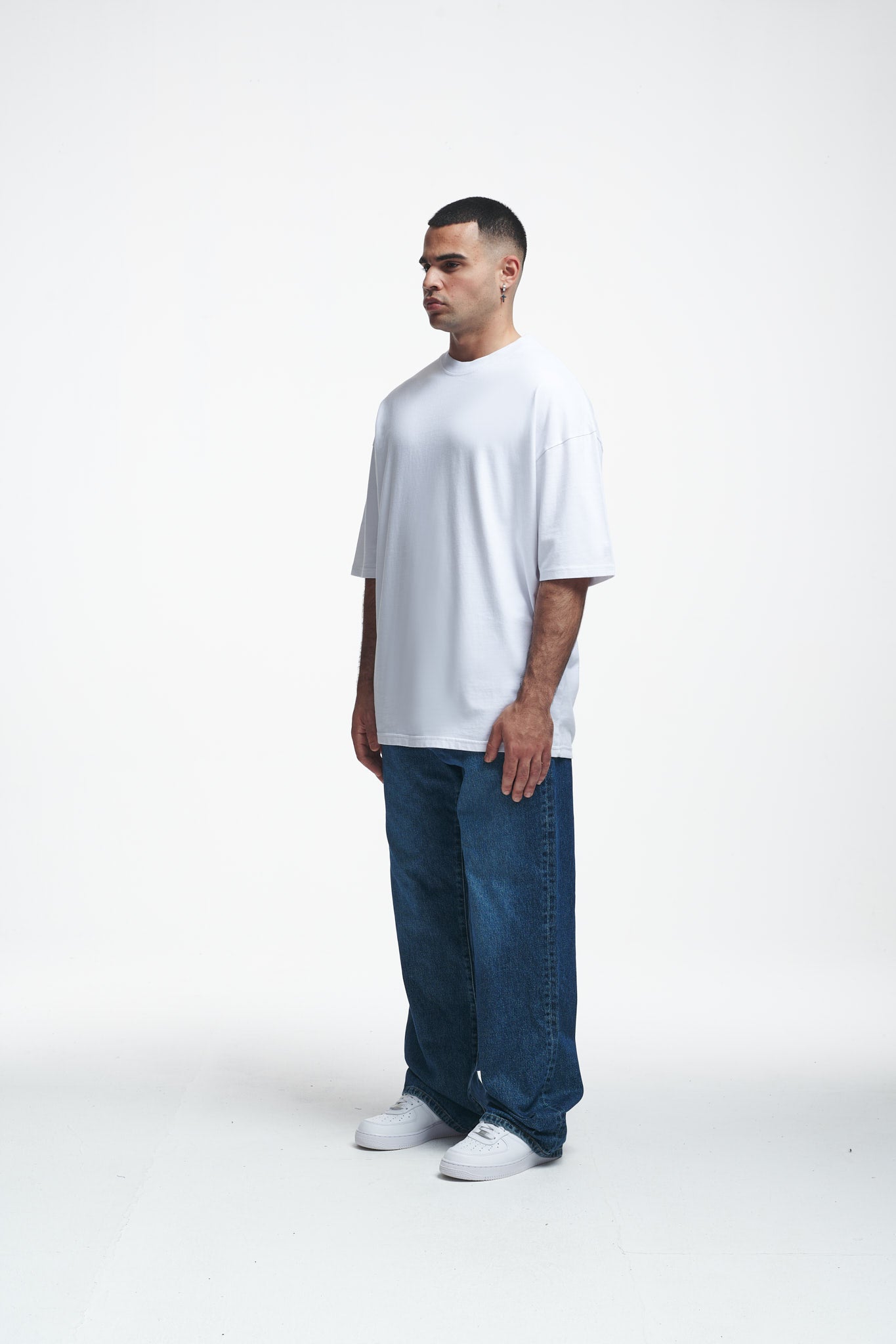 Basic Oversize Boxy Tee White