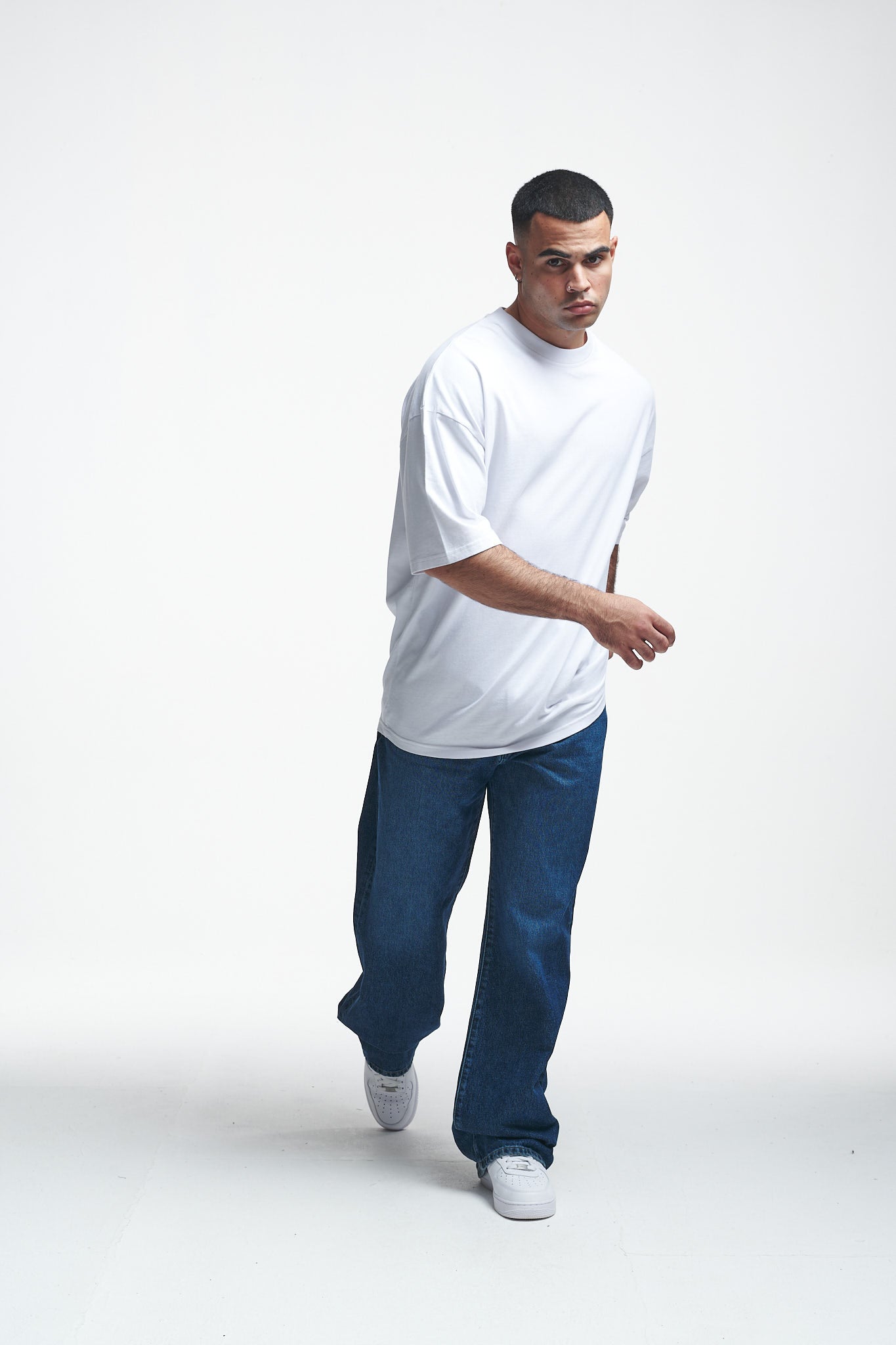 Basic Oversize Boxy Tee White