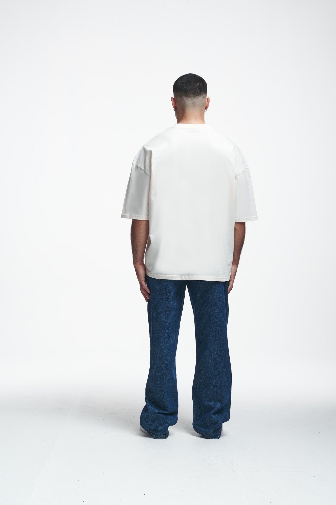 Basic Oversize Boxy Tee Off White