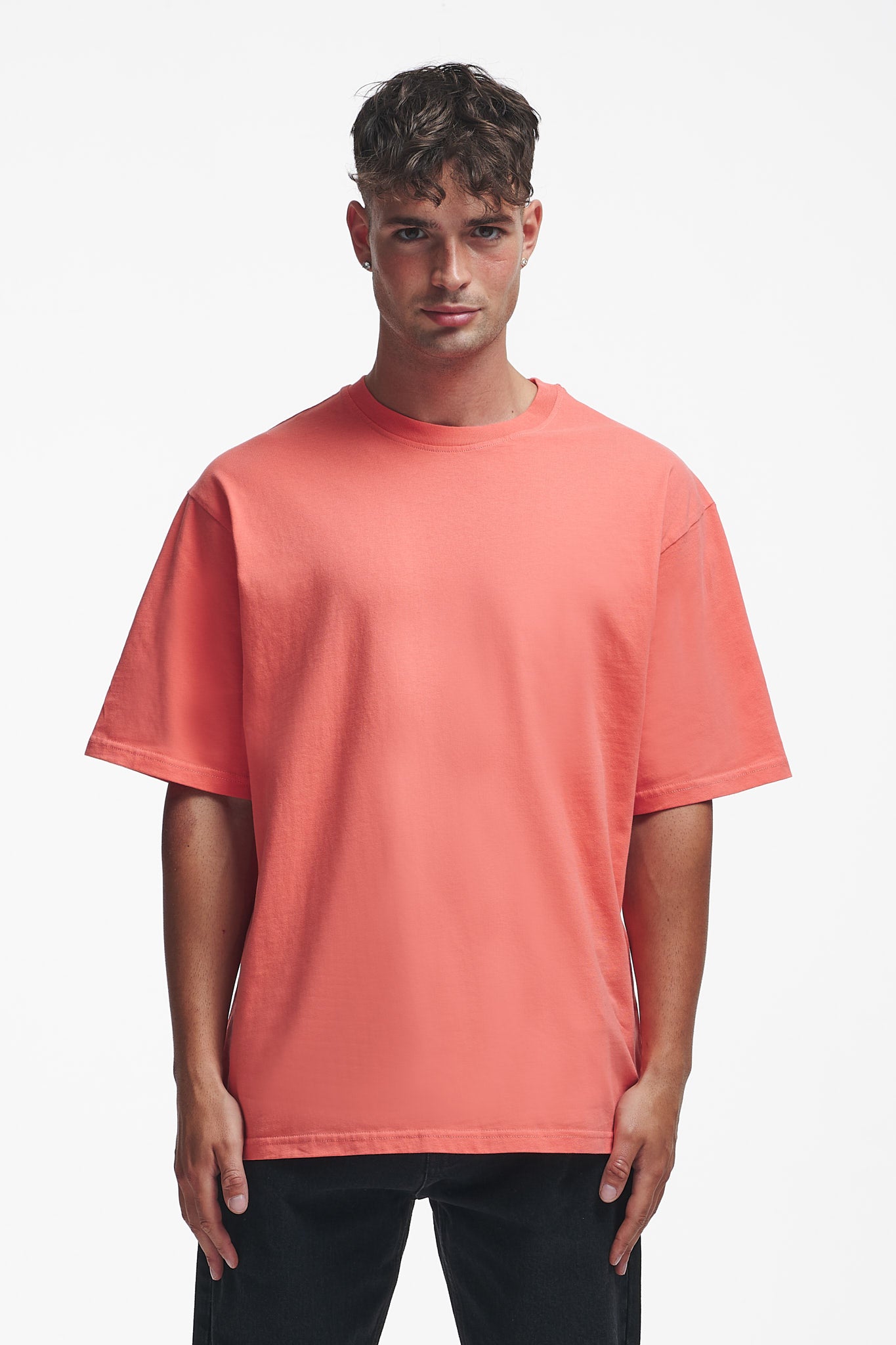 Basic Oversize Tee Persimmon