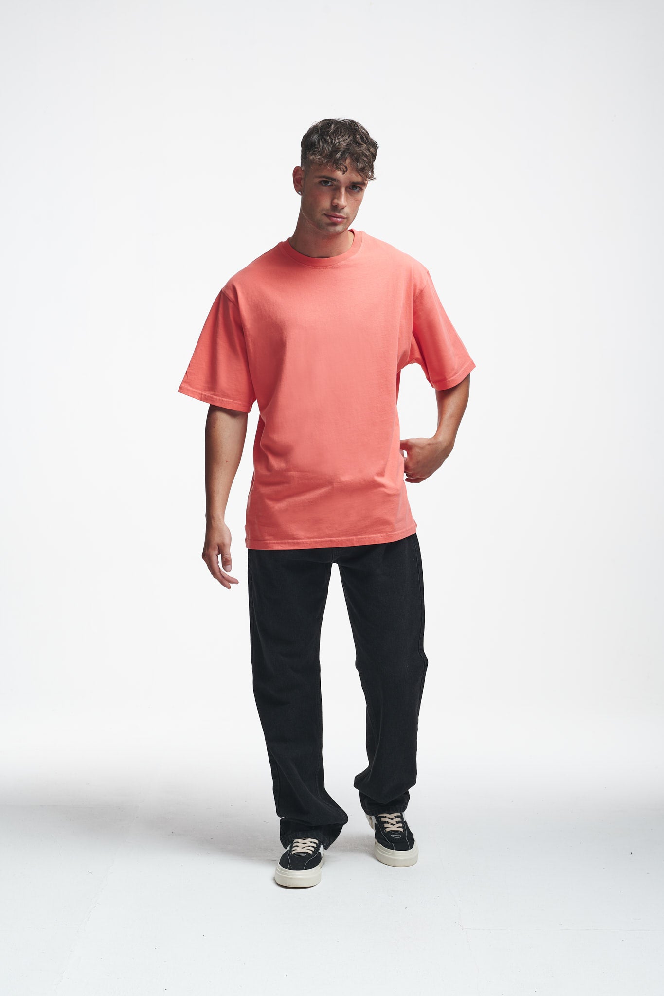 Basic Oversize Tee Persimmon