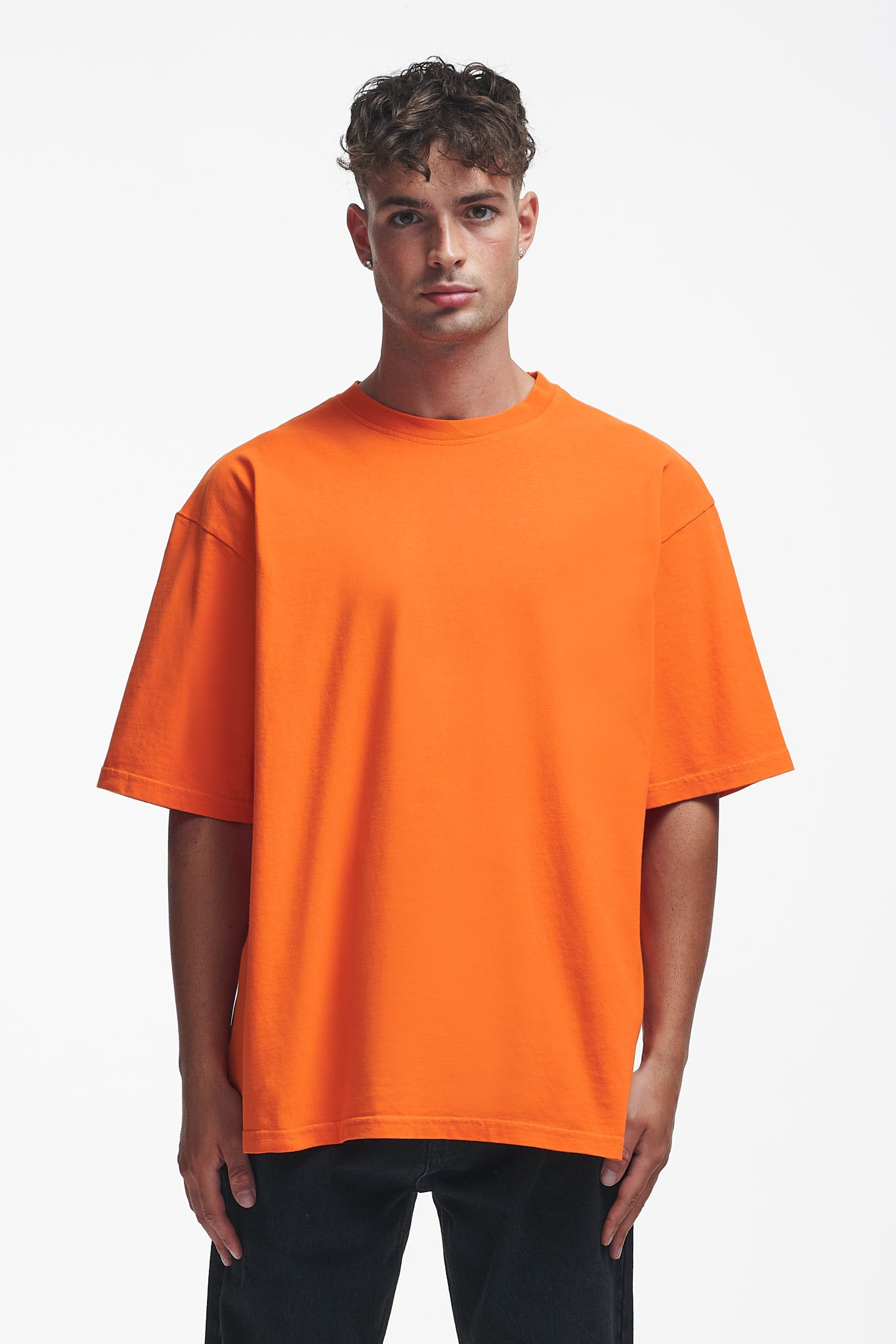 Basic Oversize Tee Tangelo