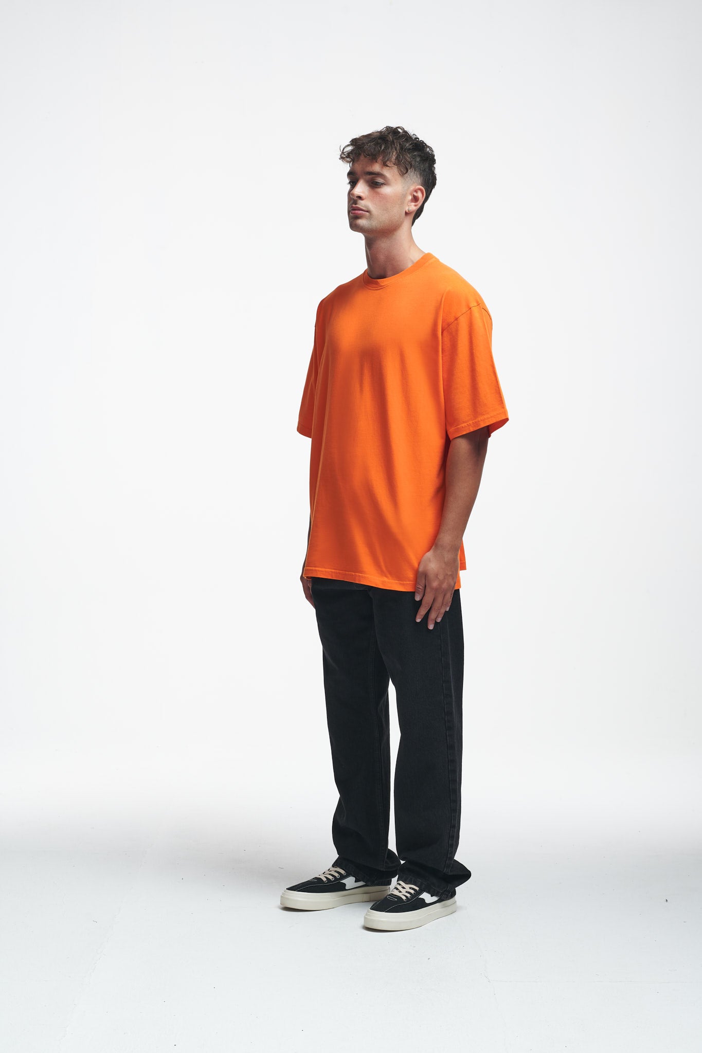 Basic Oversize Tee Tangelo