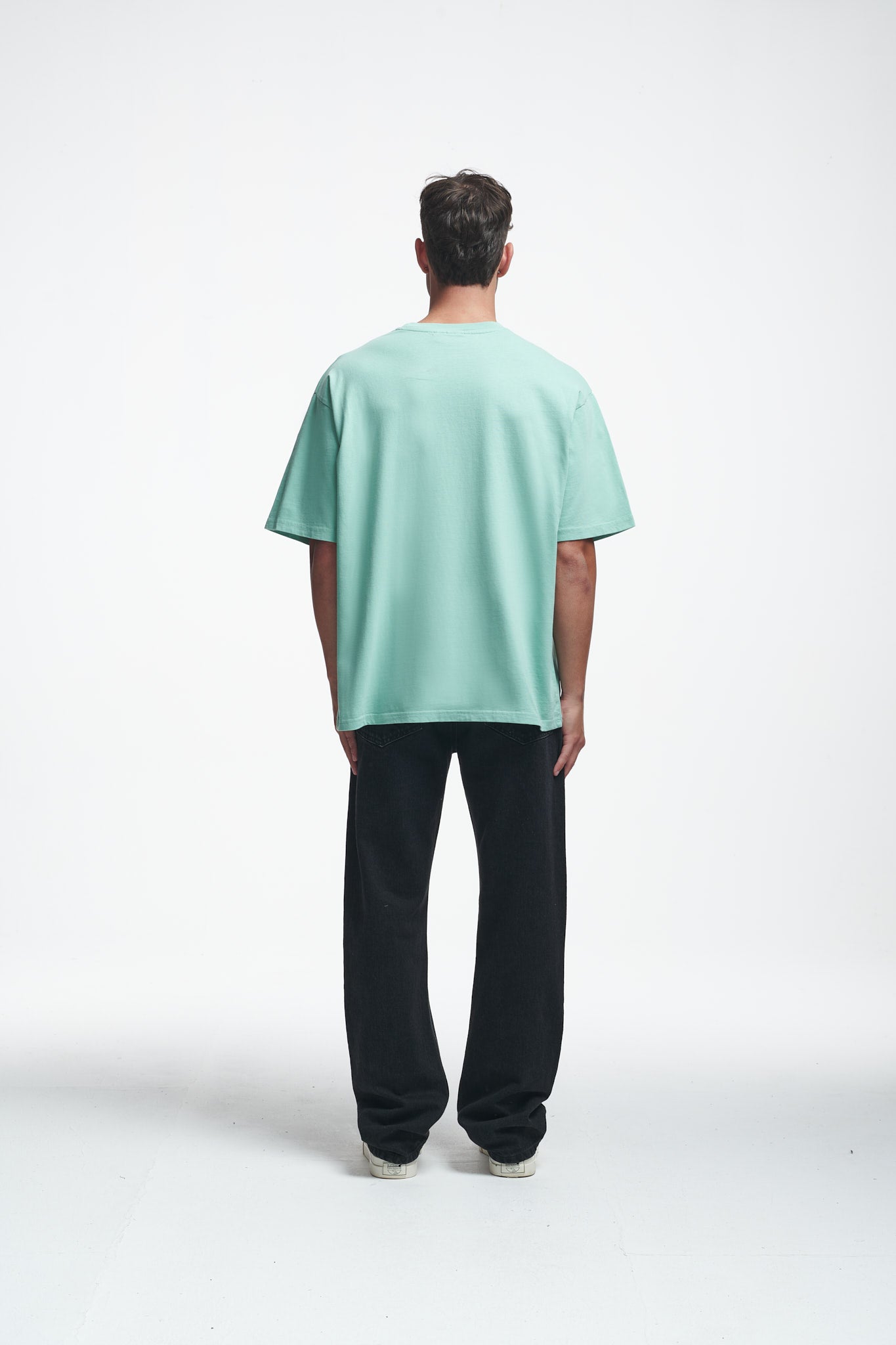 Basic Oversize Tee Grayed Jade