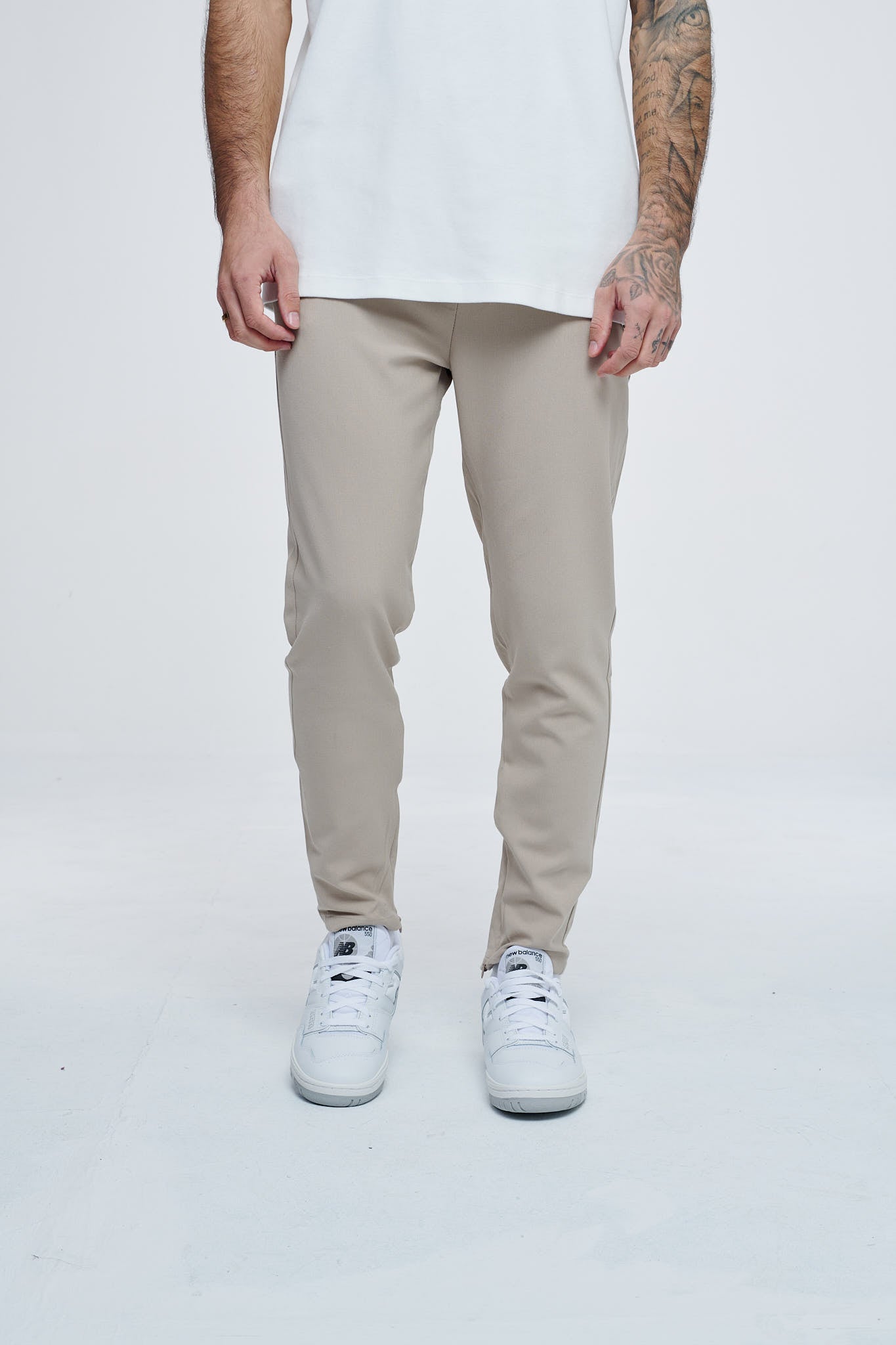 Cropped Pants P1044 Beige