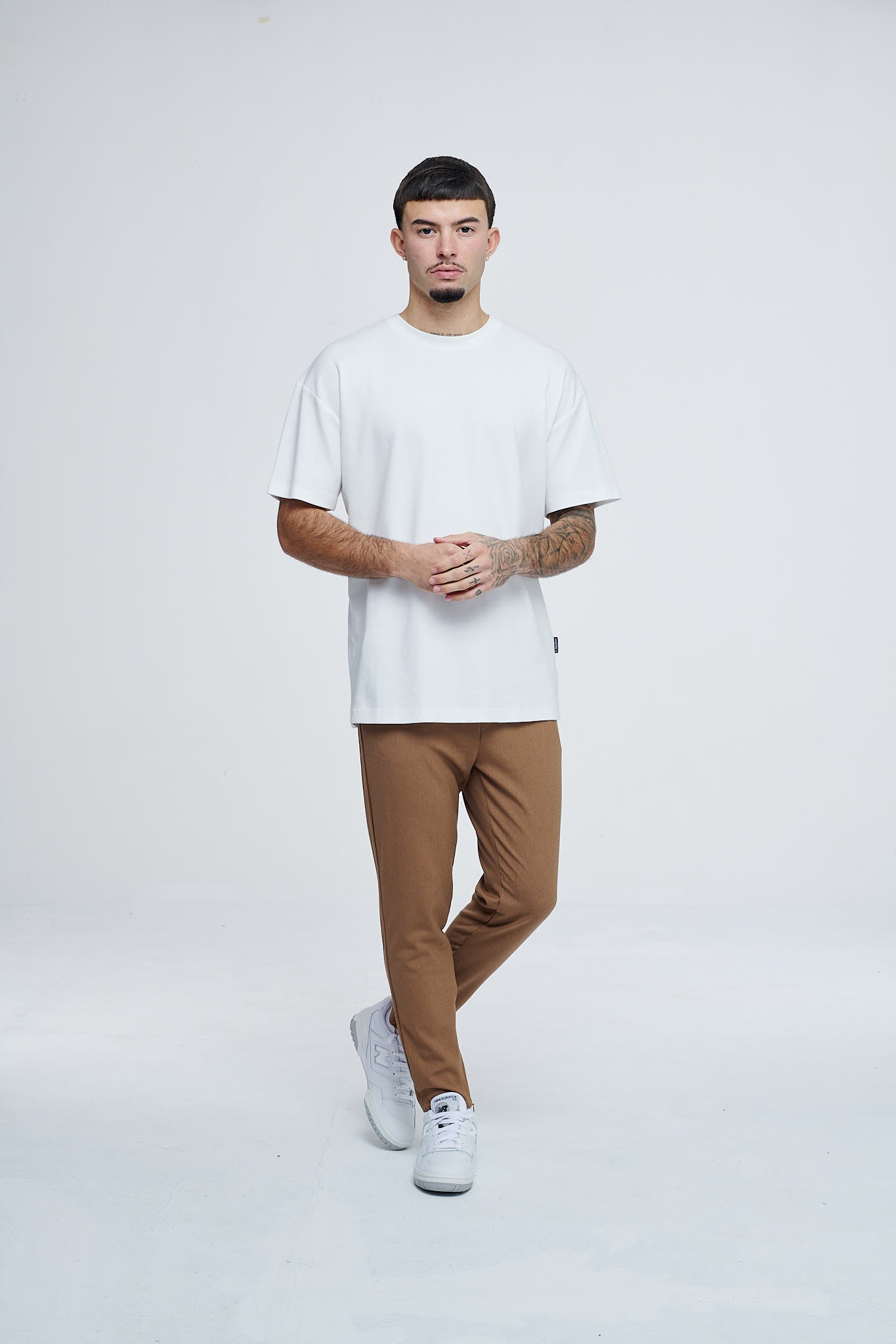 Cropped Pants P1044 Brown