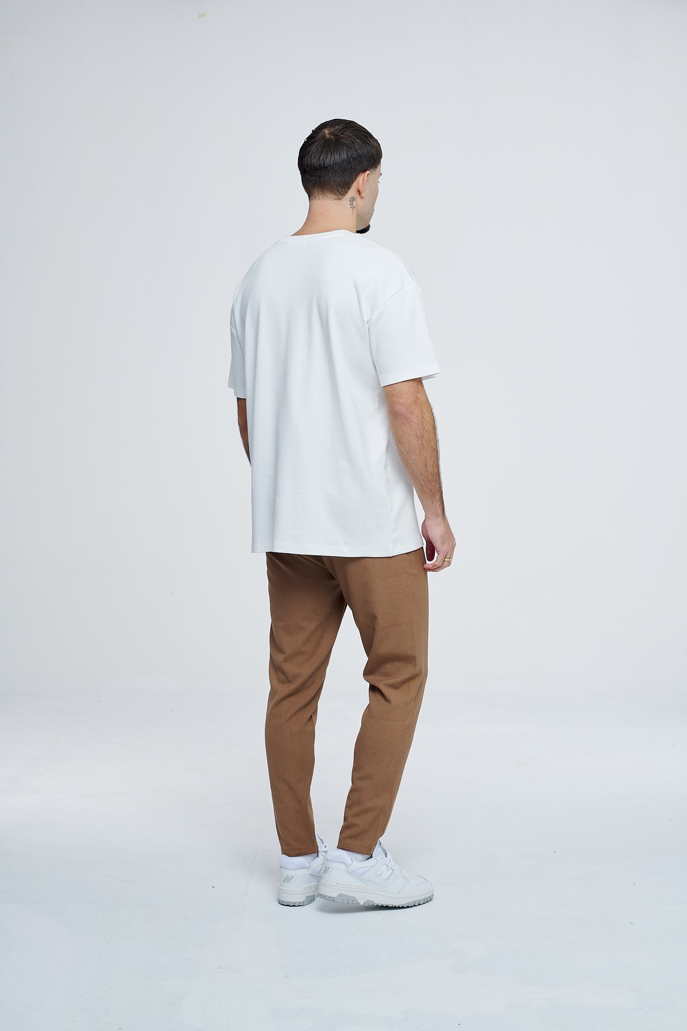 Cropped Pants P1044 Brown