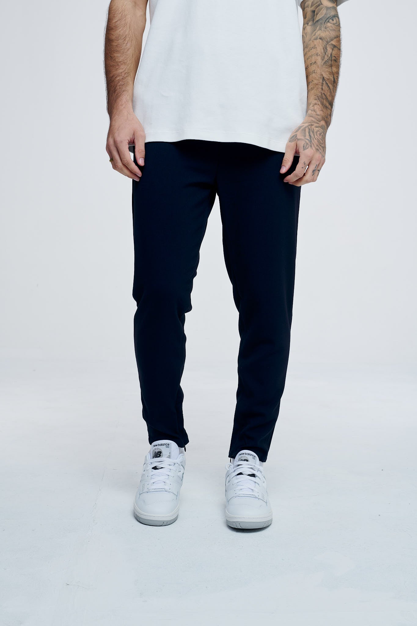 Cropped Pants P1044 Dark Blue