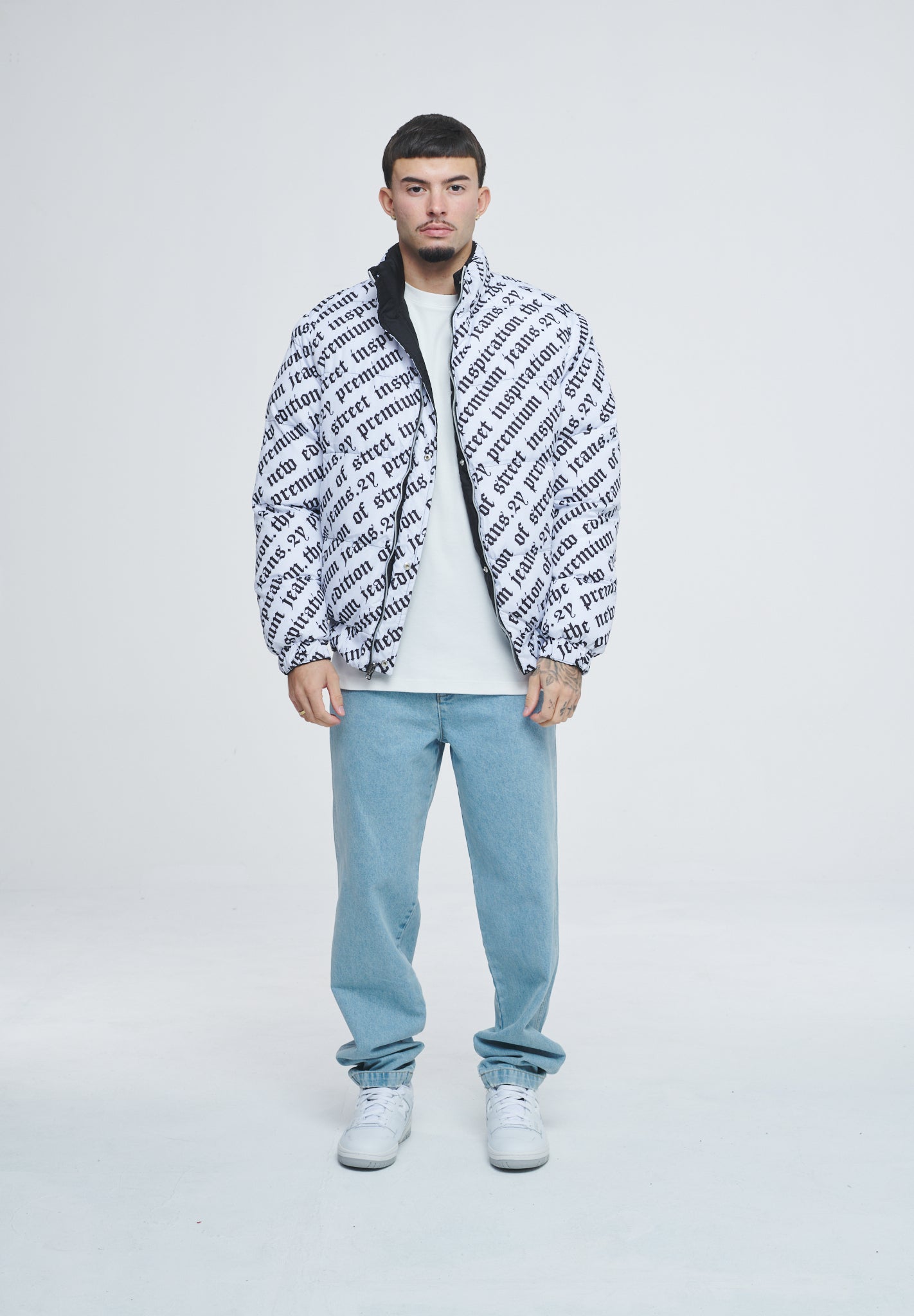 Two-sided Puffer Jacket MNT10027 Black