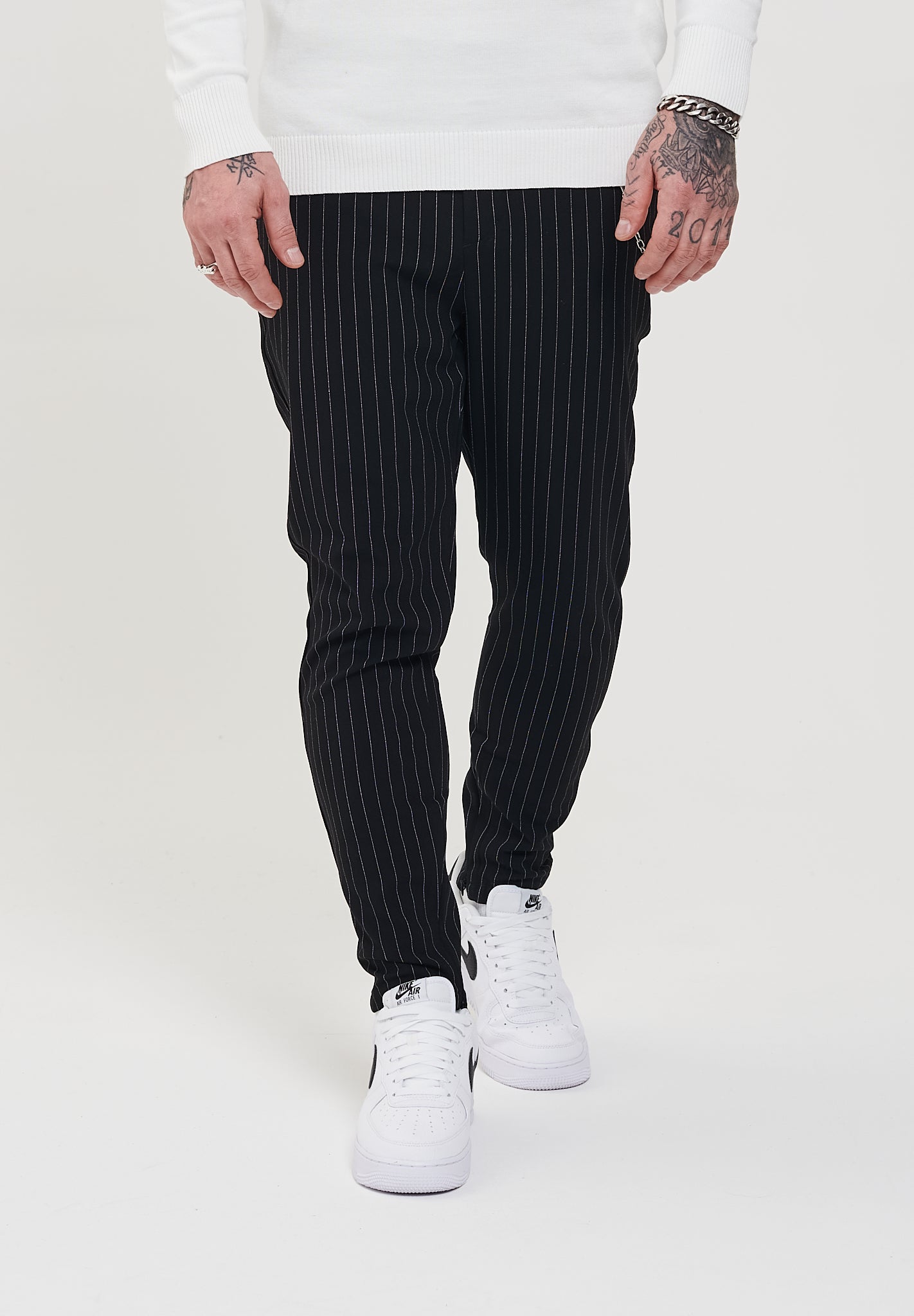 Xena Pants - Black Pinstripe – Thats So Fetch US