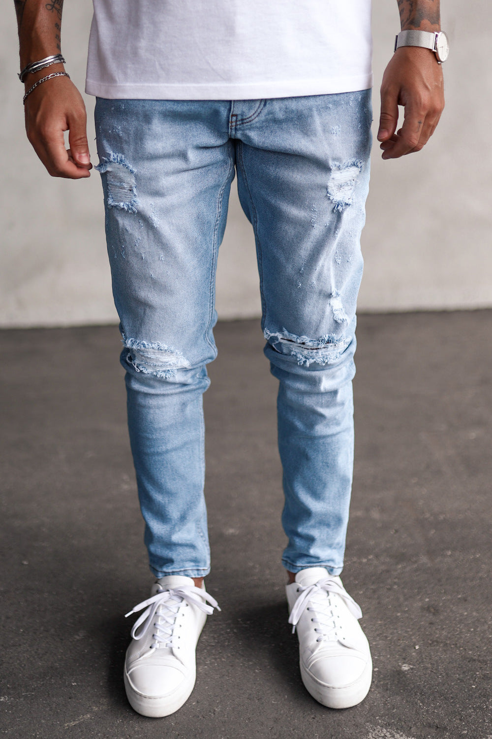 Destroyed Skinny Denim B5202-1