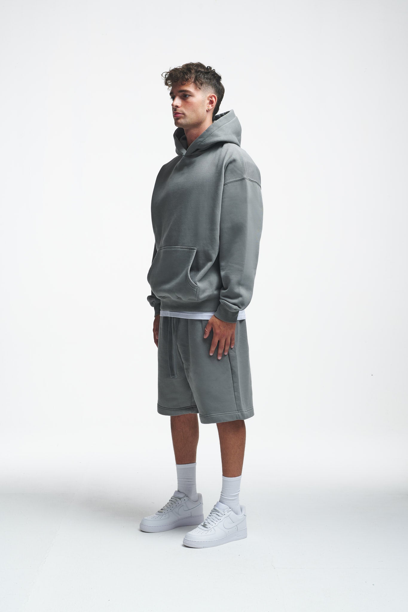 Furious Oversize Hoodie Washed Grey