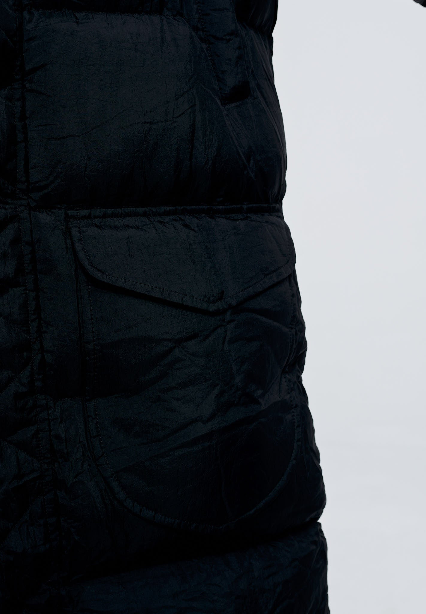 Long Puffer Jacket MNT10002 Black