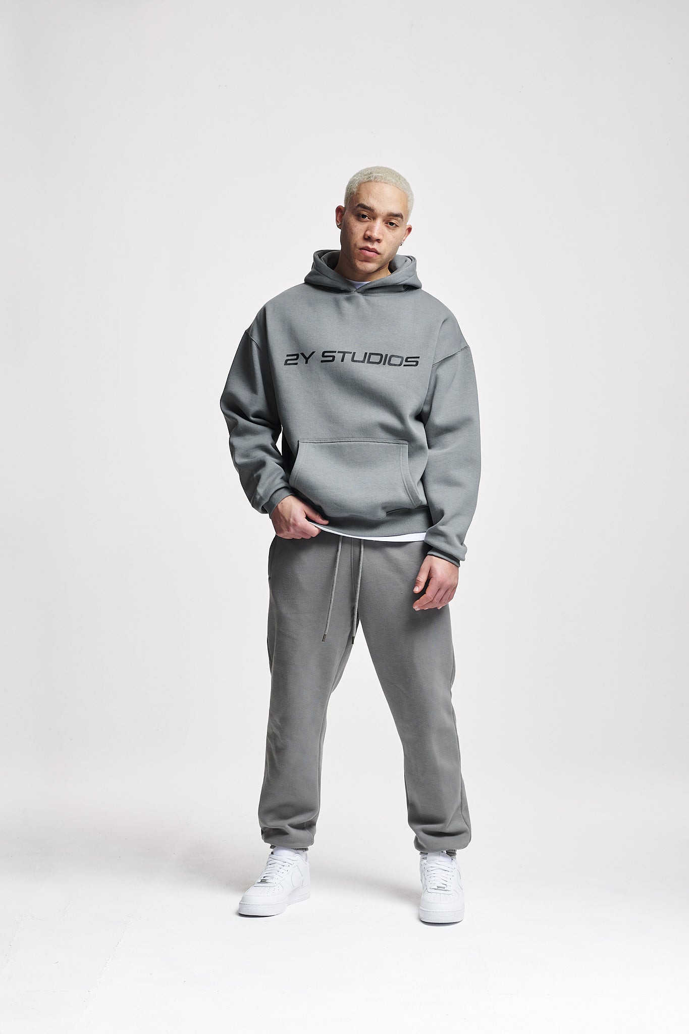 Washed grey 2025 oversized hoodie