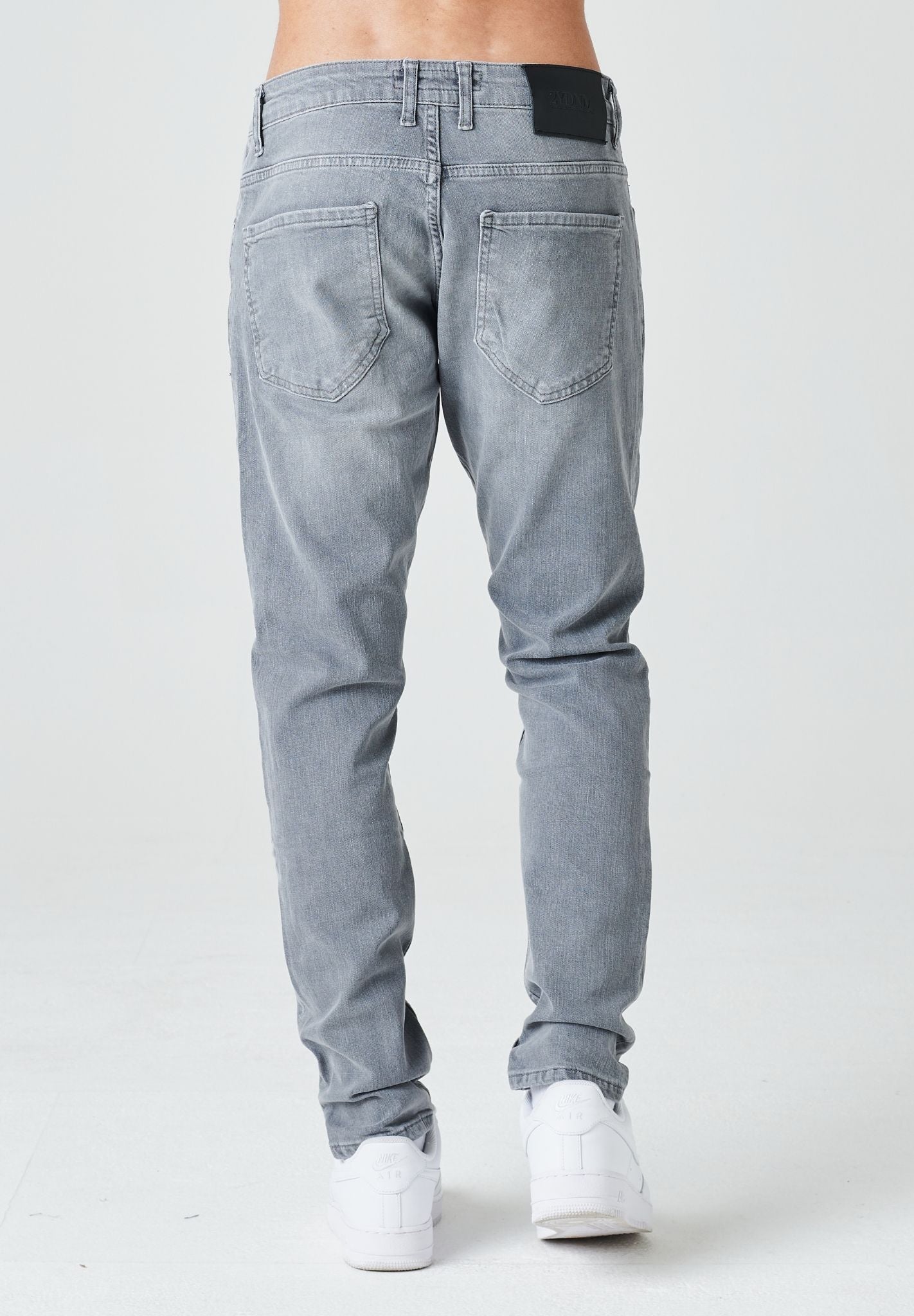 Basic Cropped Skinny Fit Jeans 2Y0102 Grey